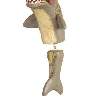 J Devlin Glass Art & Bert Anderson Collection - Wholesale Ornament - Bac 046  Shark Ornament1
