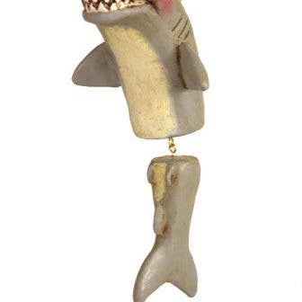 J Devlin Glass Art & Bert Anderson Collection - Wholesale Ornament - Bac 046 Shark Ornament1