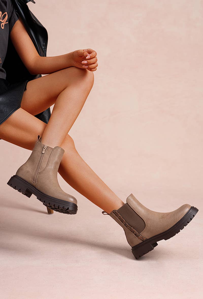 LADY GLORY - Venta al por mayor Botas Chelsea - Mujer - Botines de mujer con elástico – estilo y sencillez12