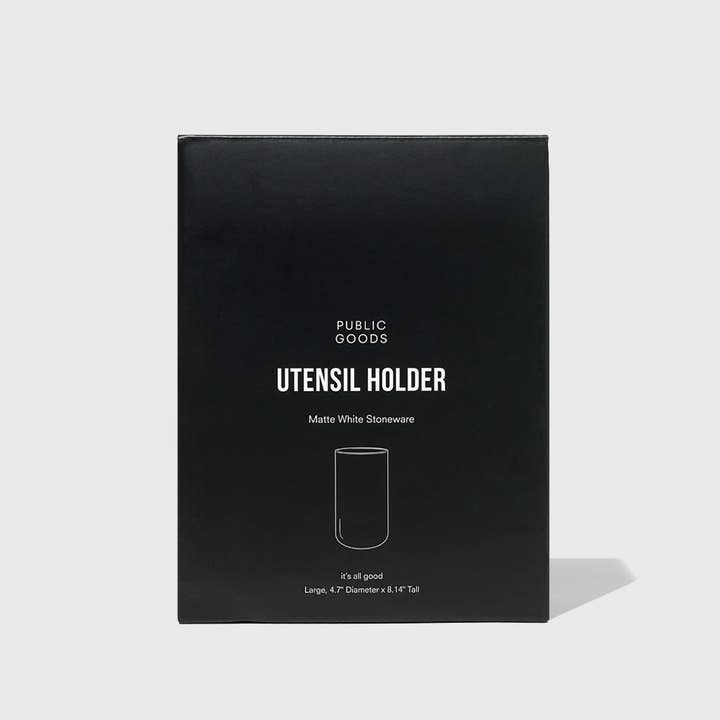Public Goods - Wholesale Utensil Holder - Tall Ceramic Utensil Holder