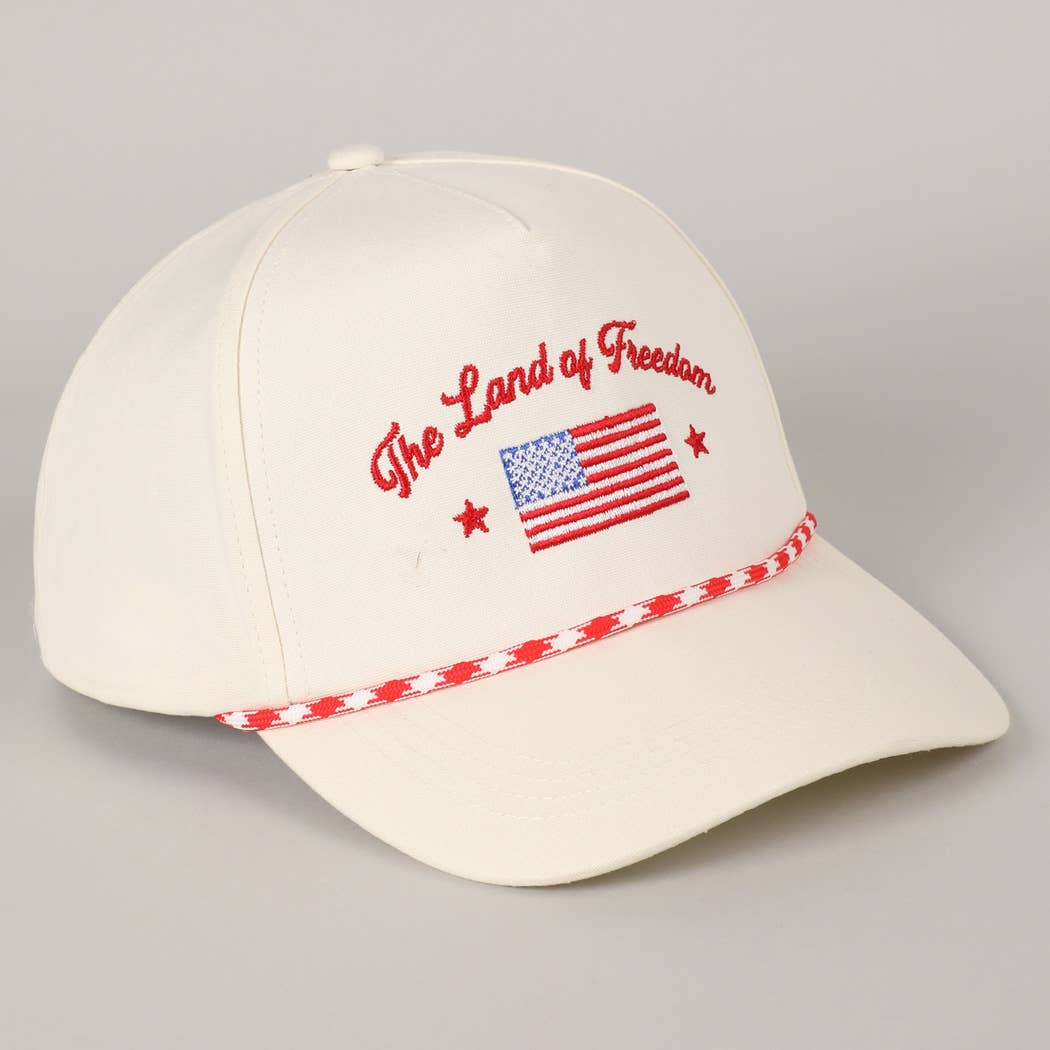 Fashion City - Wholesale Trucker Hat - Unisex - The Land of Freedom Flag Embroidered Trucker Hat12