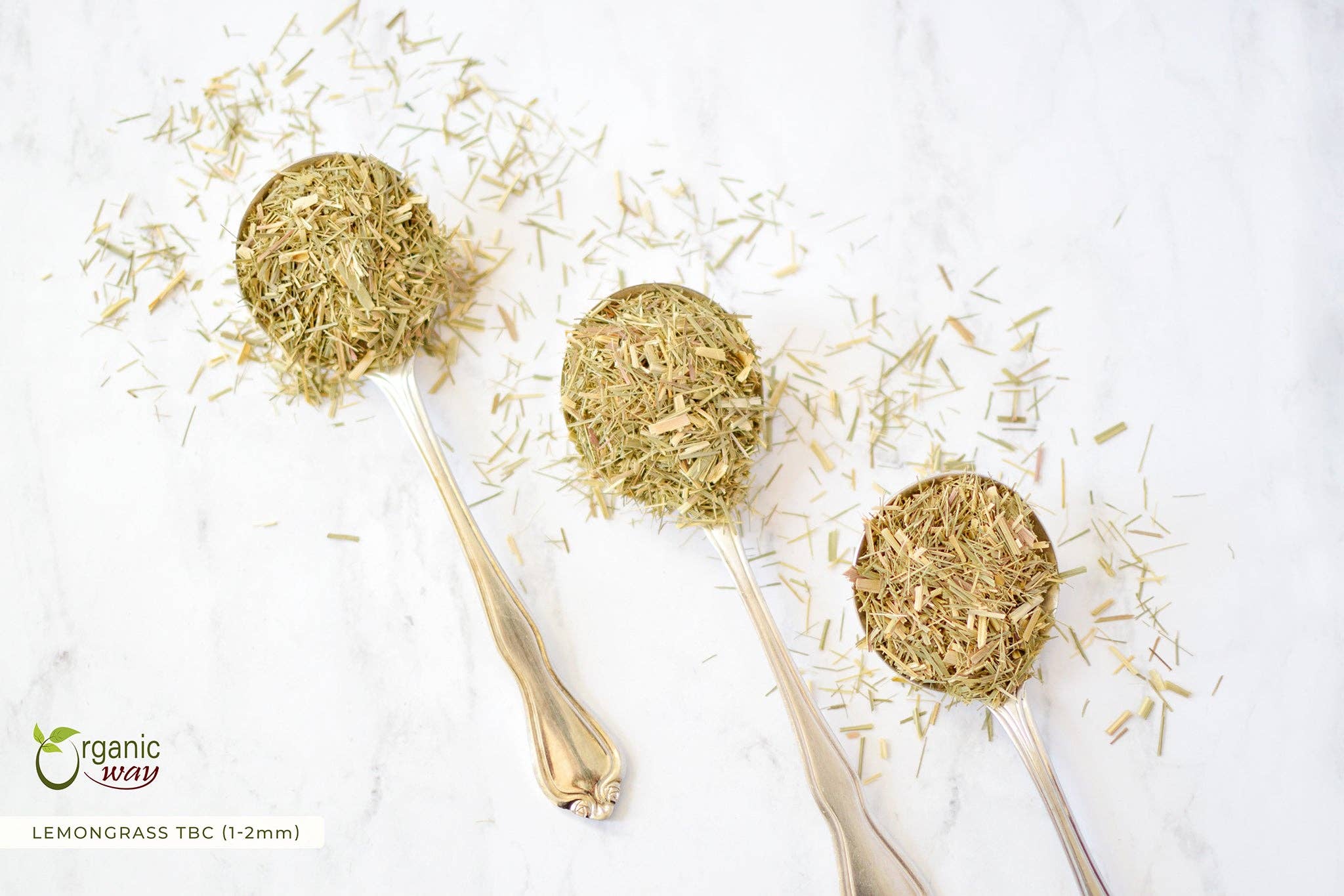 Organic Way LLC - Venta al por mayor Tés saludables/desintoxicantes - Hierba de Limón Seca Cortada Fina y Tamizada | Té de Hierbas (Cymbopogon citratus) - Certificado Kosher | Crudo, Vegano, No GMO y Sin Gluten | Certificado por USDA | Origen - India2