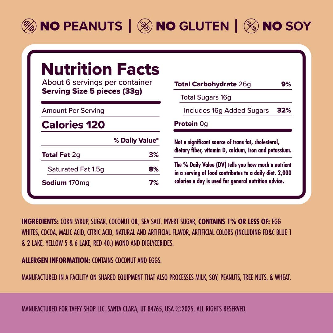 Taffy Shop - Wholesale Taffy - Polly Want a Taffy Bag (7oz.)™7