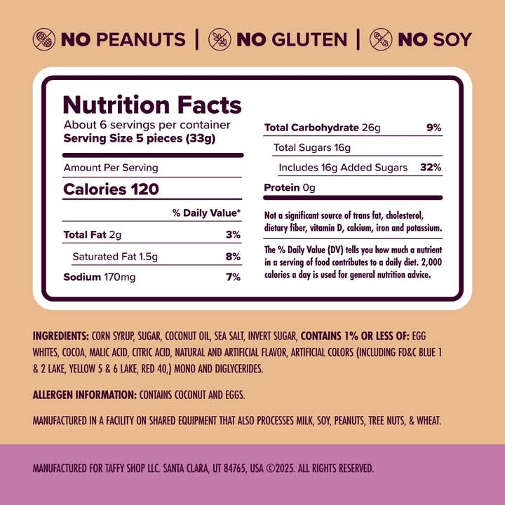 Taffy Shop - Wholesale Taffy - Polly Want a Taffy Bag (7oz.)™7