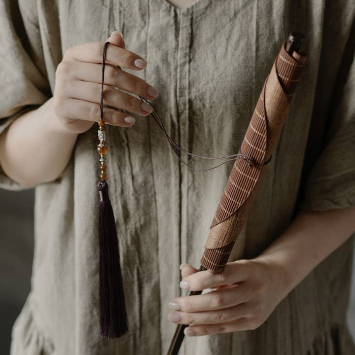 Gohobi (We cover U.S. import duties) - Wholesale Handheld Folding Fan - Gohobi Handwoven Bamboo Waist Fan2