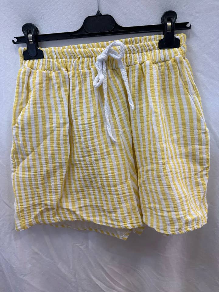 Mimi & Gogo – Engroshandel Skørt - Dame – Shorts med palmemotiv broderet på baglomme3