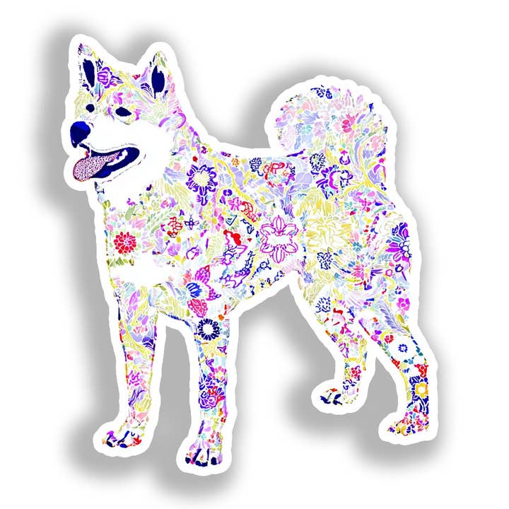 Autocolante de Cão Akita # A018824 por atacado de Yoonek Graphics