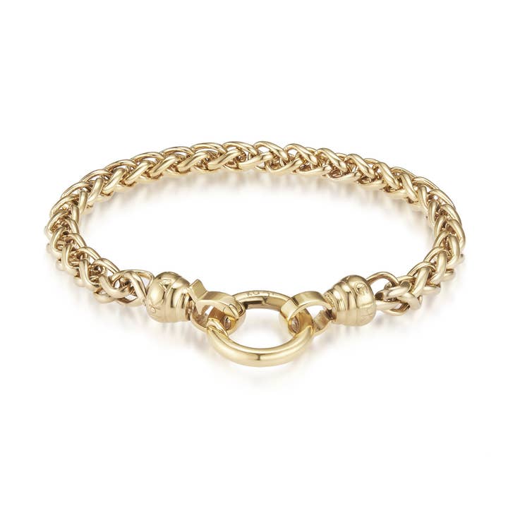 Gold Helix Bracelet Medium for wholesale by KAGI
