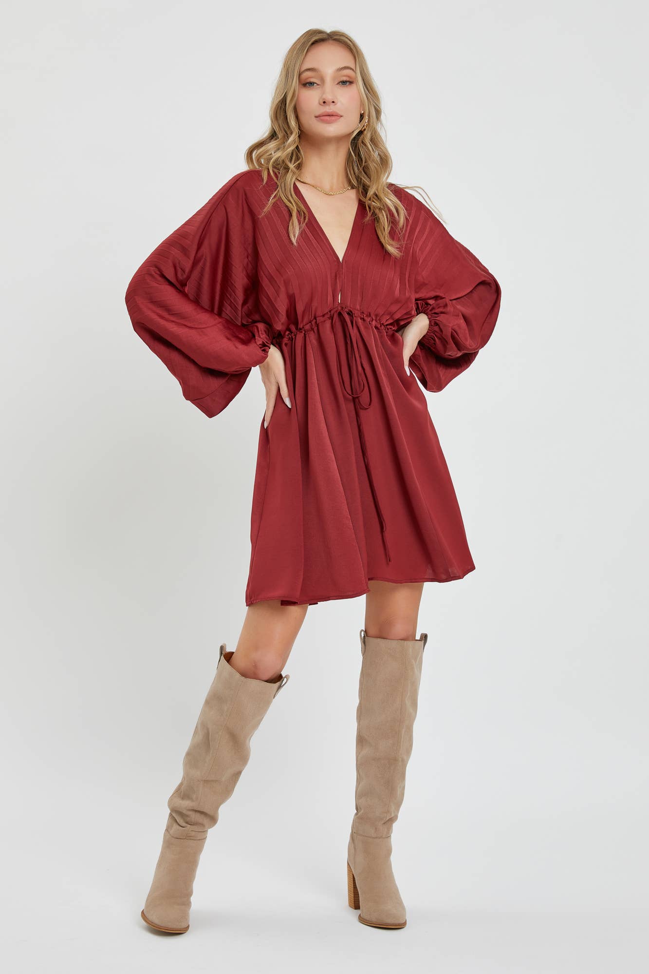 Sweet Lovely by Jen – Engroshandel Kjole - Dame – SATIN MINI KJOLE30