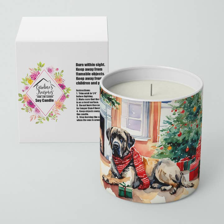 Mastiff Cozy Christmas Soy Candle DAC2703 for wholesale by Caroline's Treasures