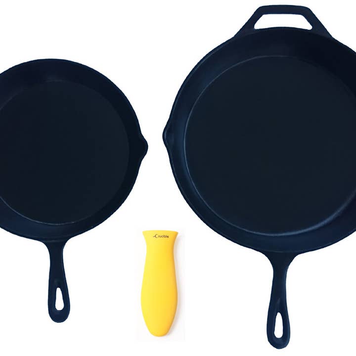 Crucible Cookware - Wholesale Oven mitt/pot holder - Silicone Hot Handle Holder, Potholder (Large Yellow)1