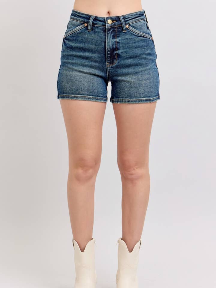 HW Shield Back Pocket Shorts for wholesale by Judy Blue Jeans