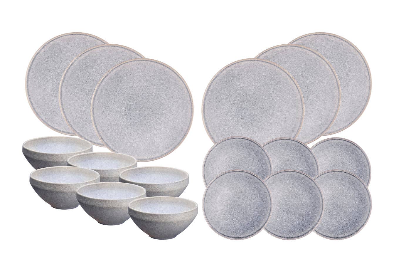 Björn - Vente Service à vaisselle - Service Les Essentiels STONE - 18 pièces - Gris lune0