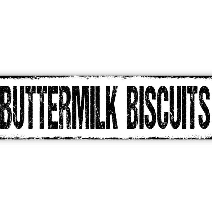 Black Hills Wildwoods - Wholesale Sign - Buttermilk Biscuits Sign - Bakery Breakfast Baked Goods Kitchen Rustic Street Metal Sign or Door Name Plate Plaque