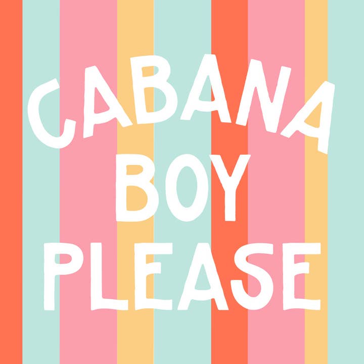 Party Cocktail Funny Napkins | Cabana Boy Please - for wholesale by soiree-sisters