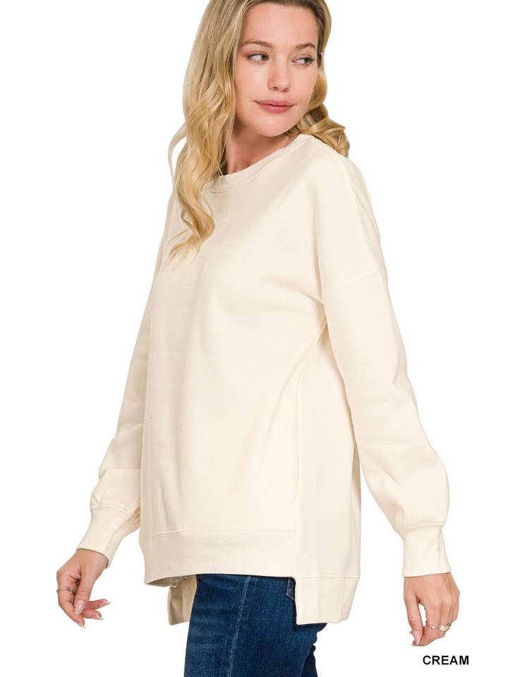 Vanilla Monkey - Wholesale Sweatshirt - Women's - Fleece Hi-low Boyfriend Sweatshirts With Pocket11