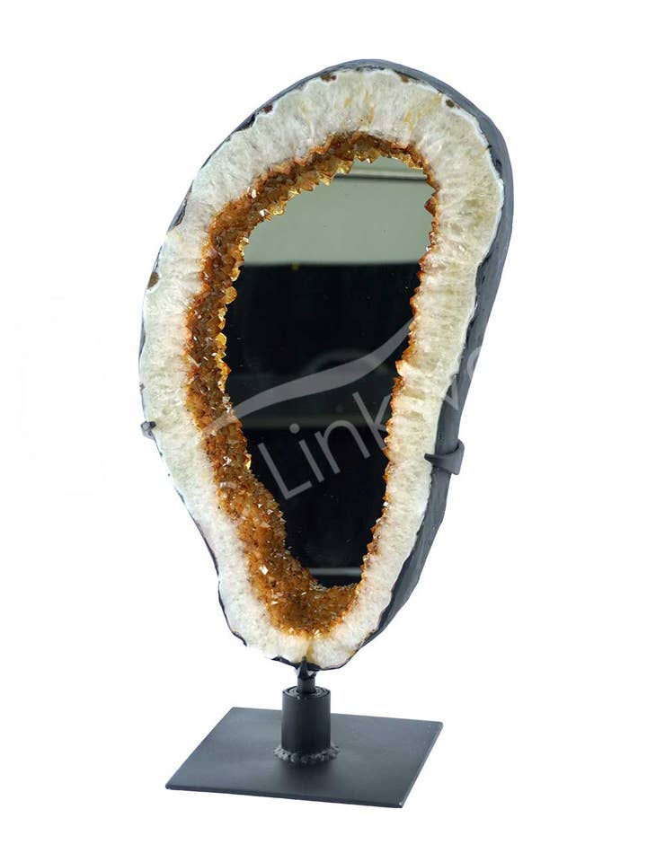(KG) MIRROR - CITRINE OR AMETHYST for wholesale by Oceanic Linkways Inc