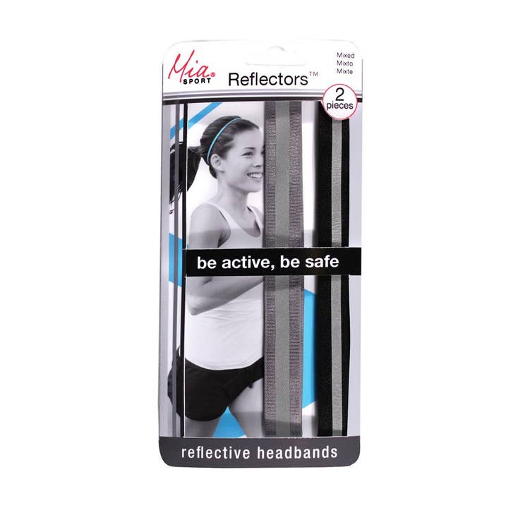 Mia Reflectors - Headbands - Grey Black for engroshandel hos Mia