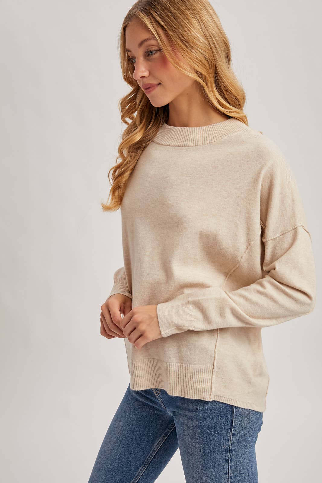 Bluivy - Vente Pull en maille – femme - PULL EN MAILLE DOUCE À COL ROND14