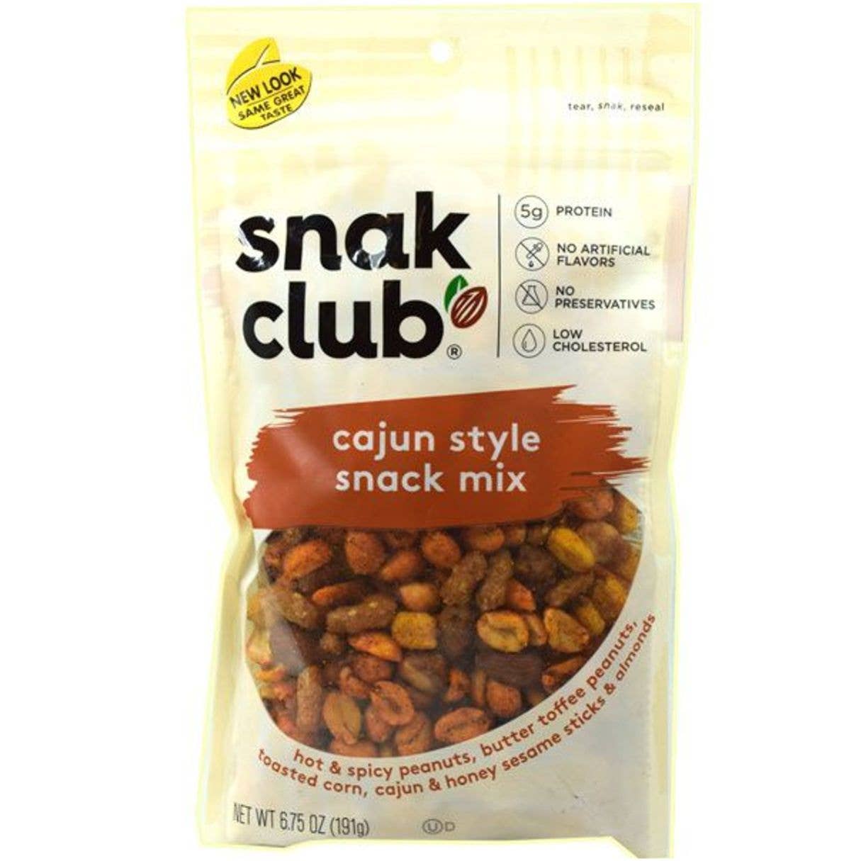 I Got Your Candy - Wholesale Trail Mix - Snak Club Cajun Mix Bag 6.75oz - 6ct0