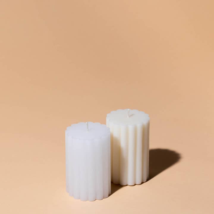 makesy - Wholesale Candle Holder - super silicone pillar mold - fluted