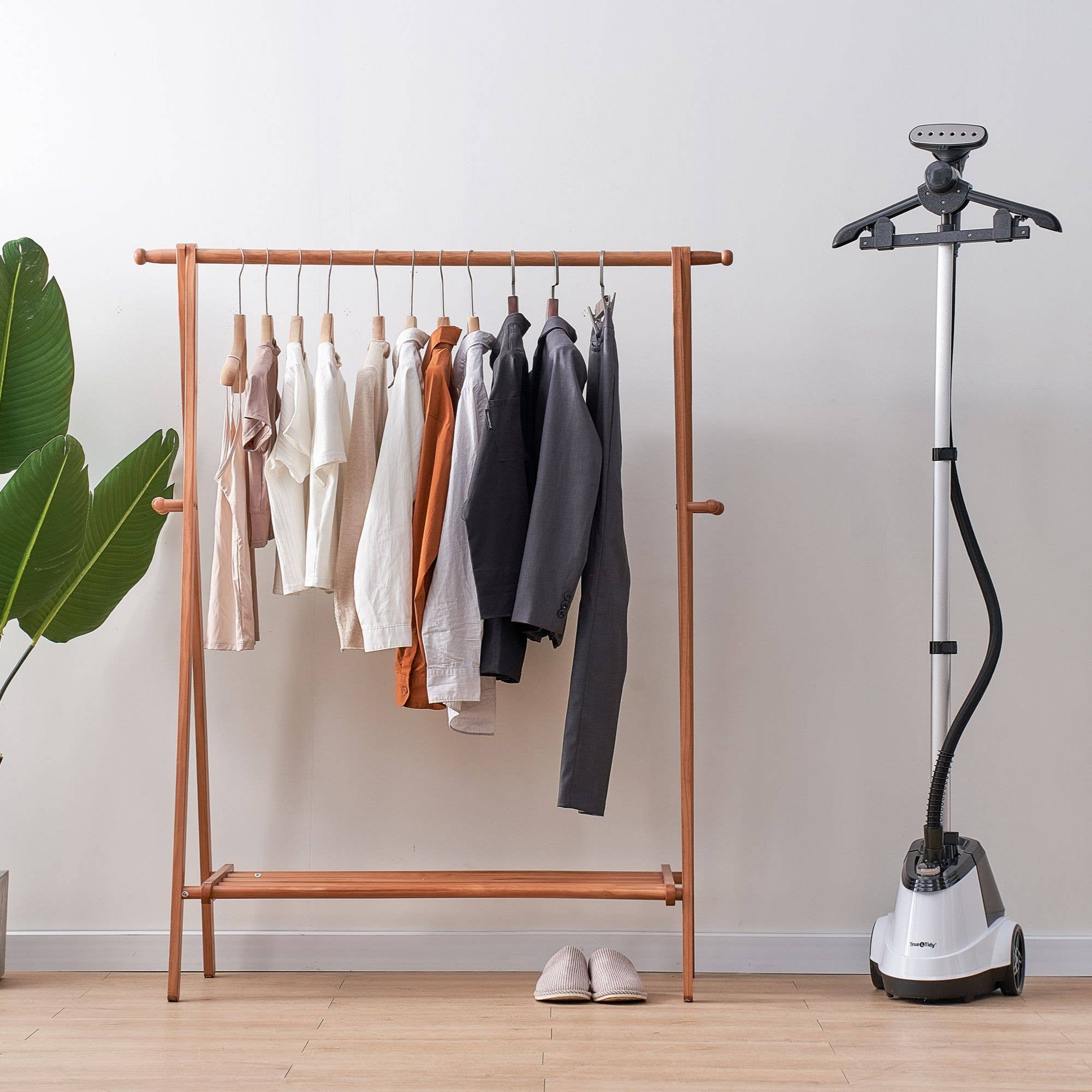 True & Tidy - Vente Défroisseur à vapeur pour vêtements - Défroisseur à vapeur professionnel pour vêtements avec 3 sachets de détartrant12