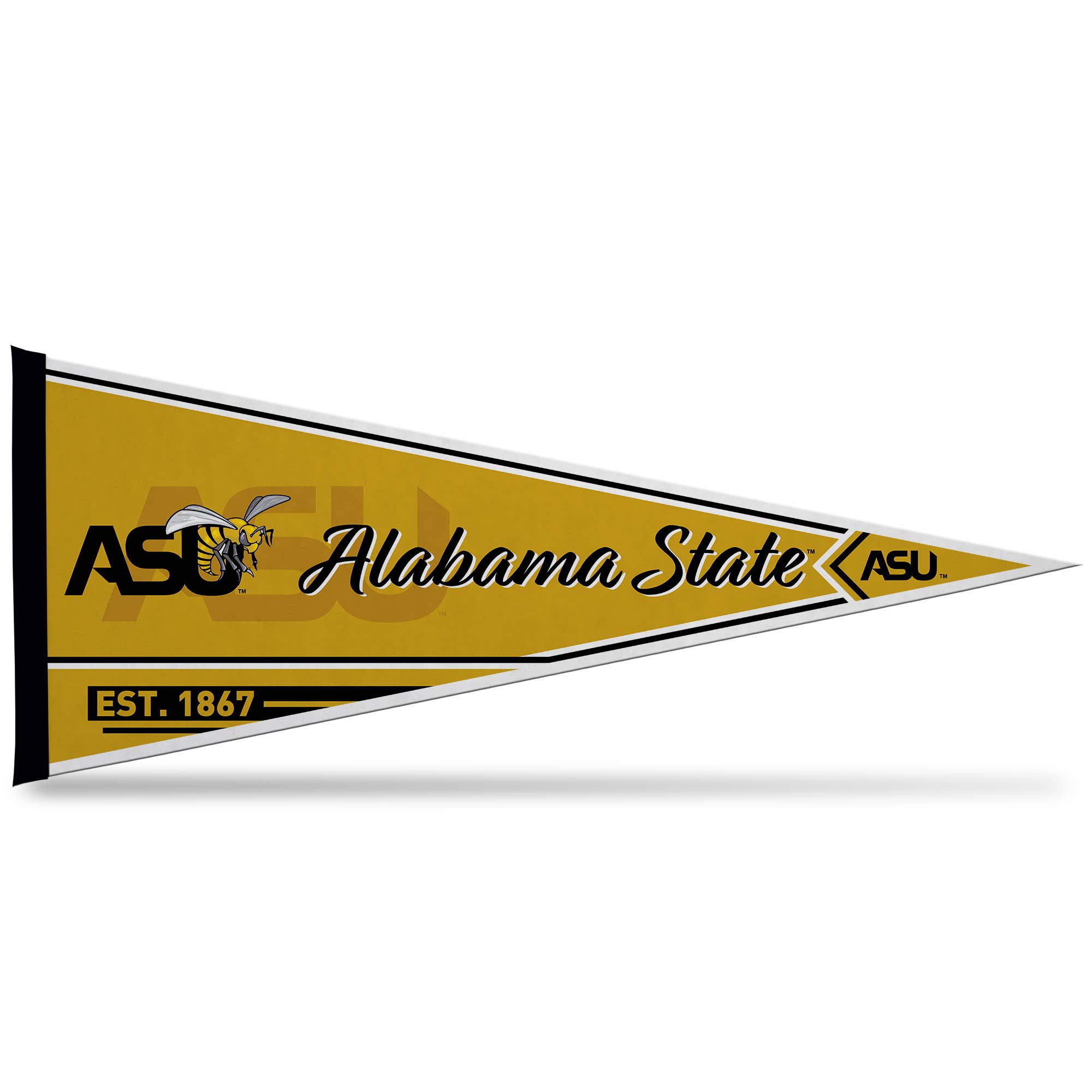 Rico Industries - Wholesale Flag - NCAA  Alabama State Hornets Classic Soft Felt 12X30 Pennant0