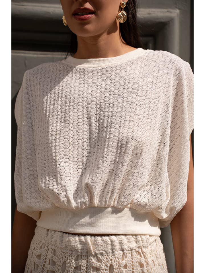 CHOKLATE PARIS - Vente Haut en maille – femme - T-shirt Alizée décontracté en maille - CK08203-21