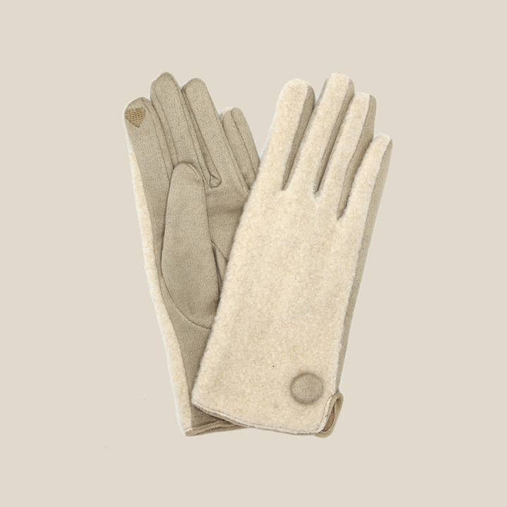 Button Inlay Smart Touch Winter Gloves for wholesale by Anarchy Street