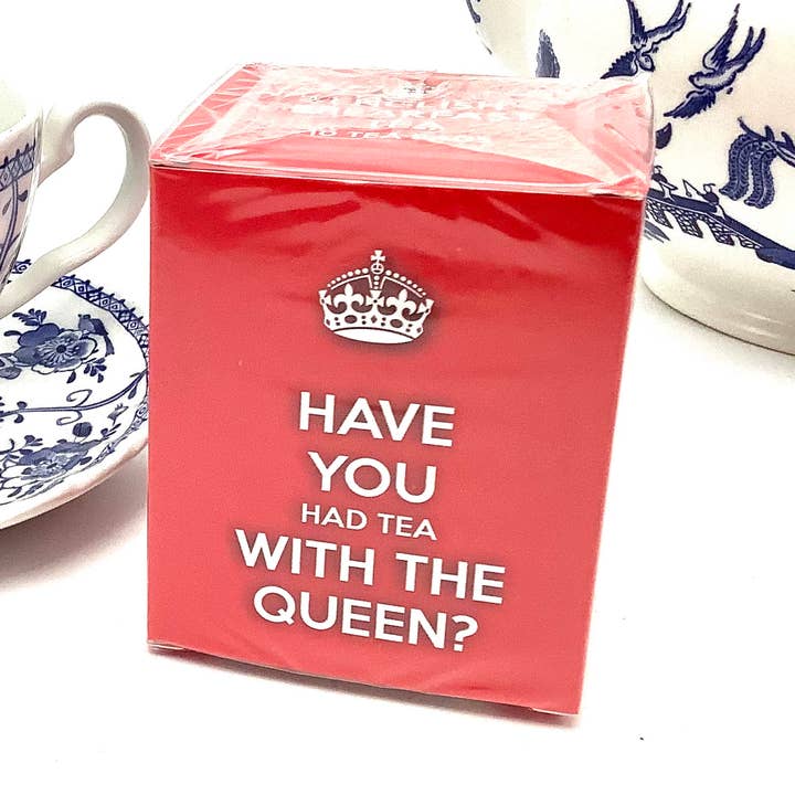 Tee Hast du Tee mit der Königin getrunken? Britische Teebox-Pakete für den Großhandel von All Little Cute Things