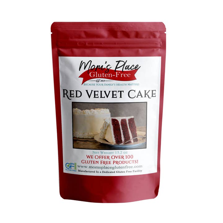 Mom's Place Gluten Free - Wholesale Cake Mix - Gluten-Free Red Velvet Cake Mix