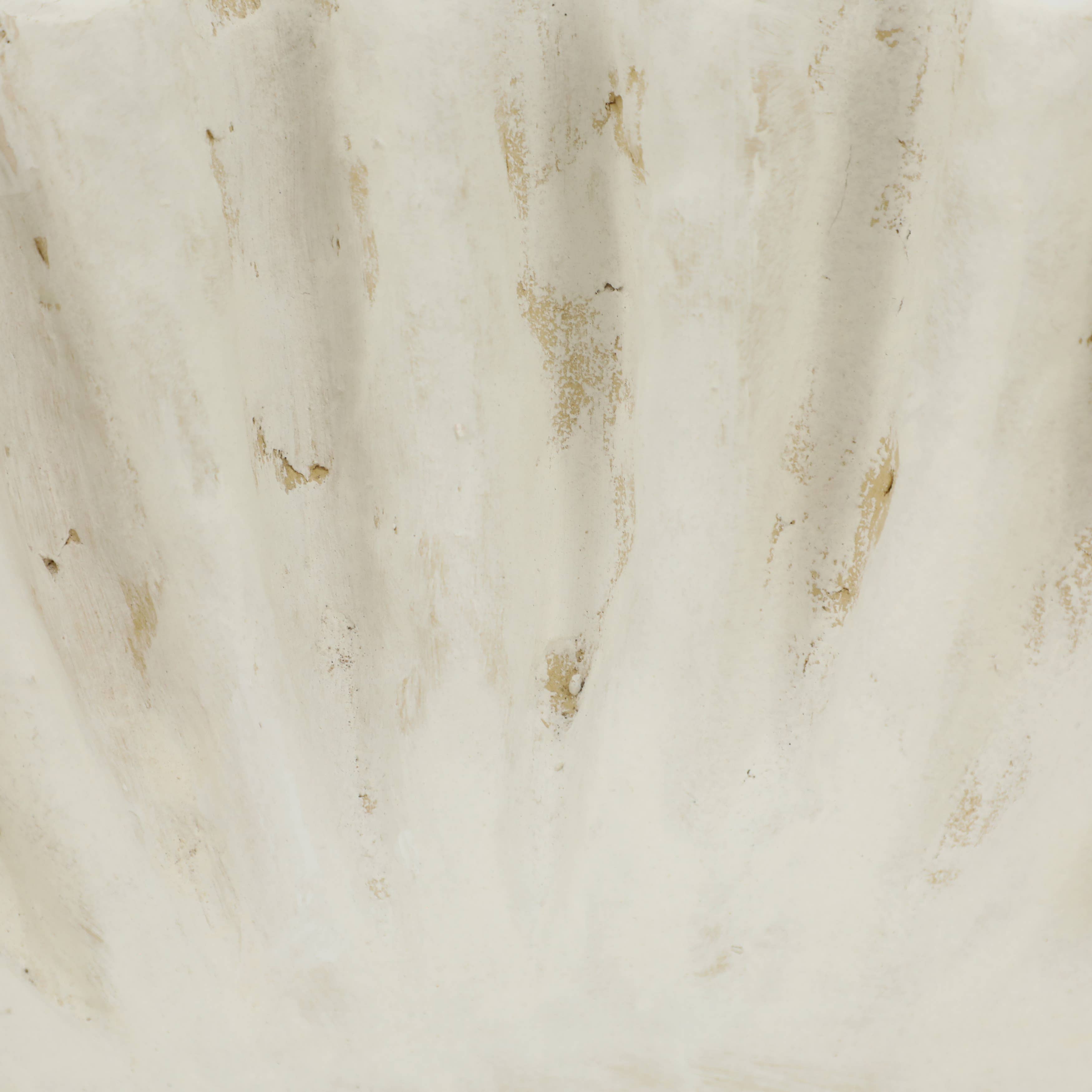 Sagebrook Home - Wholesale Decorative Plate/Dish/Bowl - Decorative Bowl - White Paper Mache Modern Fluted, 13 in.8