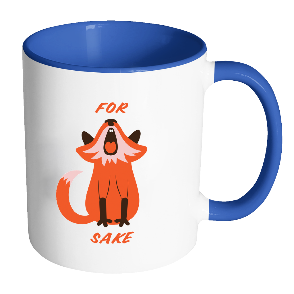 Disrupted Industries - Wholesale Coffee Mug - For Fox Sake Coloured Accent Mug5
