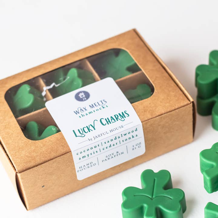 St.Patricks Wax Melts Glücksbringer Kokosnuss+Sandelholz -pk6 für den Großhandel von Jarful House