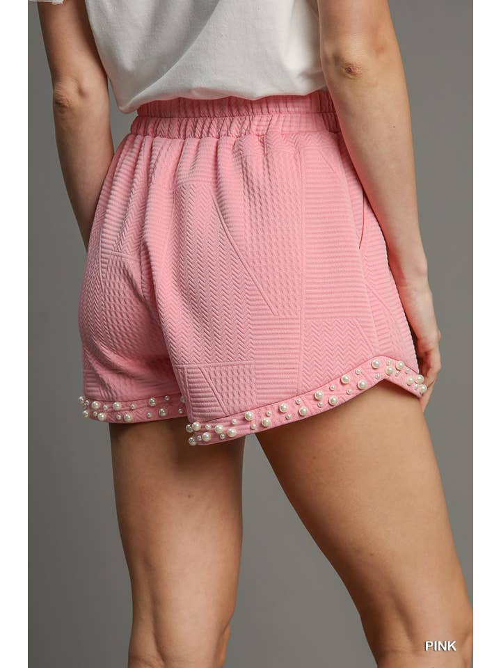 Vanilla Monkey - Vente Short – femme - Short en jacquard en tricot texturé avec détails nacrés5