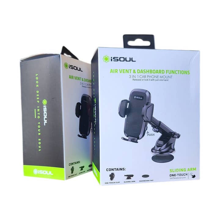 iSoul One Touch Dashboard Car Mount ALSH285 for wholesale by Mighty Wireless