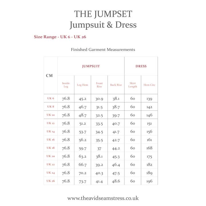 The Avid Seamstress LTD – wholesale Craft sewing kit – The Jumpset - Jumpsuit & Dress Sewing Pattern17