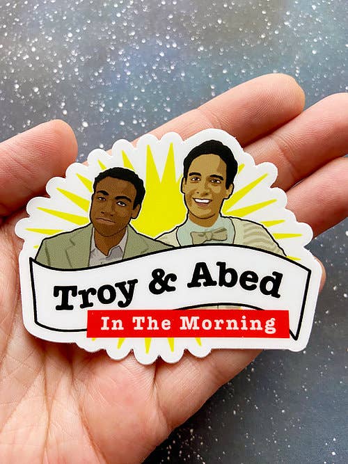 Vinyl Decal - Troy and Abed In The Morning - Community for wholesale by The Red Swan Shop