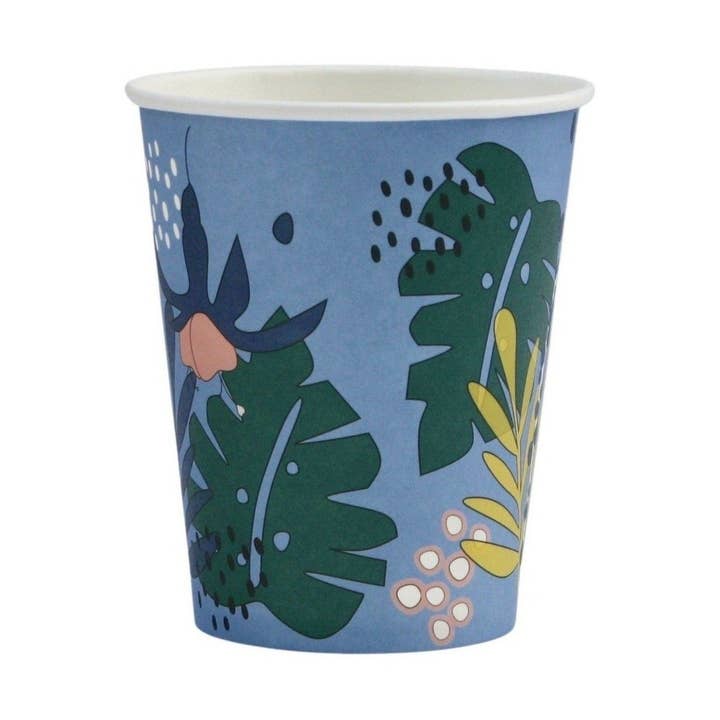 Tropical Animals Cups (Set of 8) for wholesale by Cherrysh Party - the new name for Pooka Party