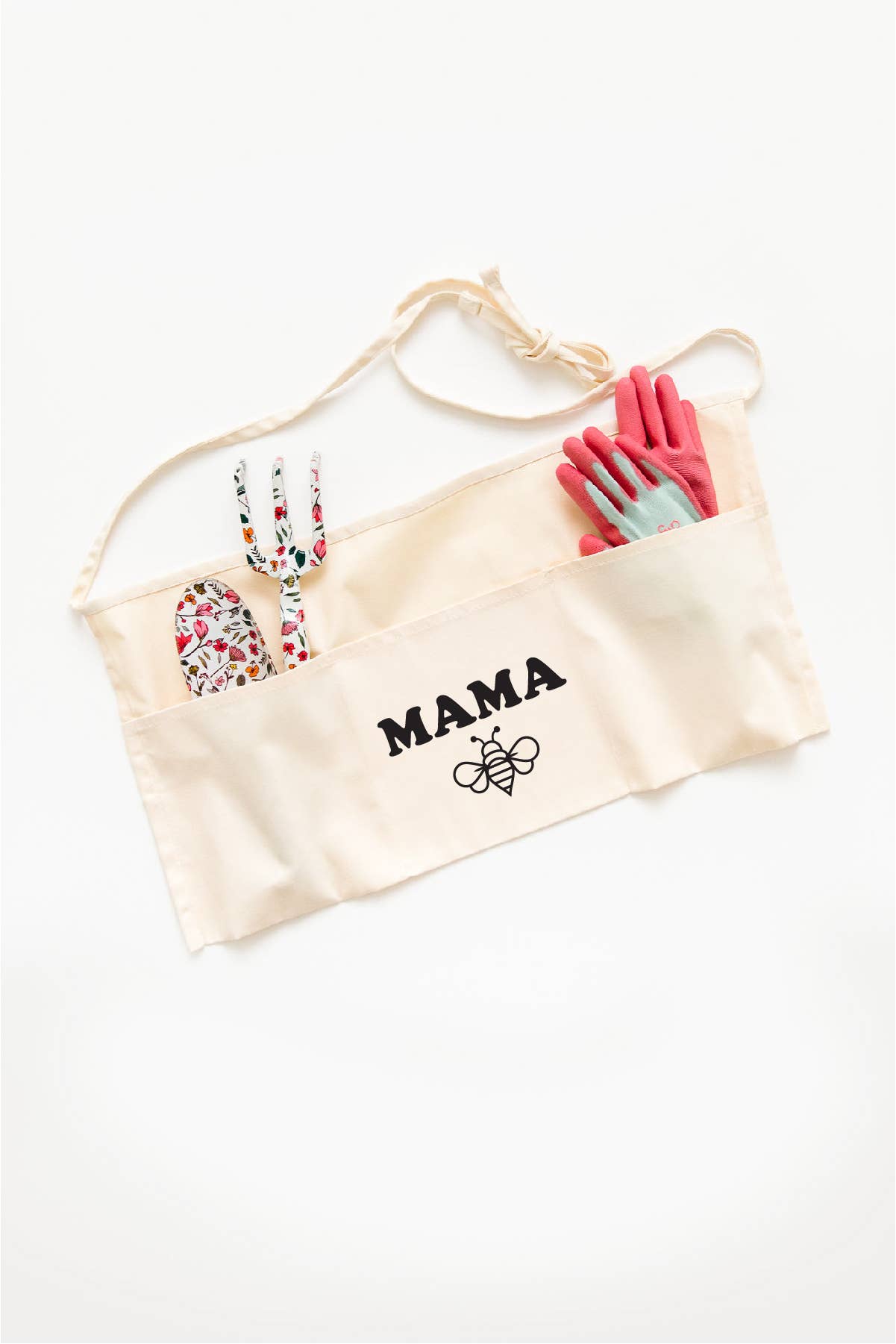 Cream Mama Bee Garden Apron | Gardener Gift for wholesale on Faire