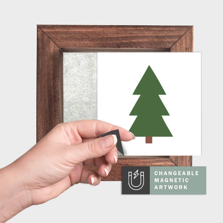Inserto Magnético de Decoração Sazonal para Placa Intercambiável (Mini): Ícone de Árvore de Natal | APENAS INSERTO MAGNÉTICO por atacado de Simpler Seasons Decor