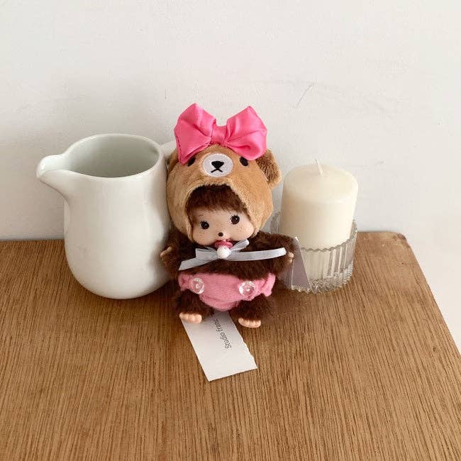 MOND HAUS - Wholesale Keychain - Women's - Bubble Baby Monkey Keychain | Cute Furry Bear Doll Bag Charm7