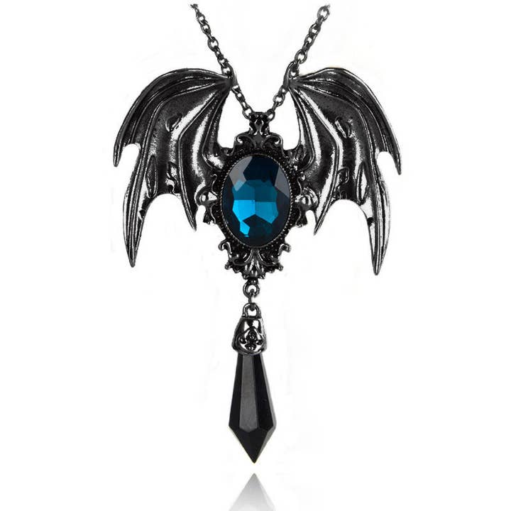 Tourtiwi - Wholesale Pendant/Charm Necklace - Halloween Gothic Bat Pendant Necklace