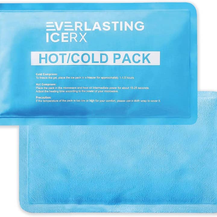 Everlasting Ice RX – wholesale Ispåse – Återanvändbara varma och kalla gelpaket - 2-pack stora gelpaket - Värme- och kylterapilösning för skador, kylpaket för smärtlindring - Återanvändbara ispåsar för skador - 10 x 5