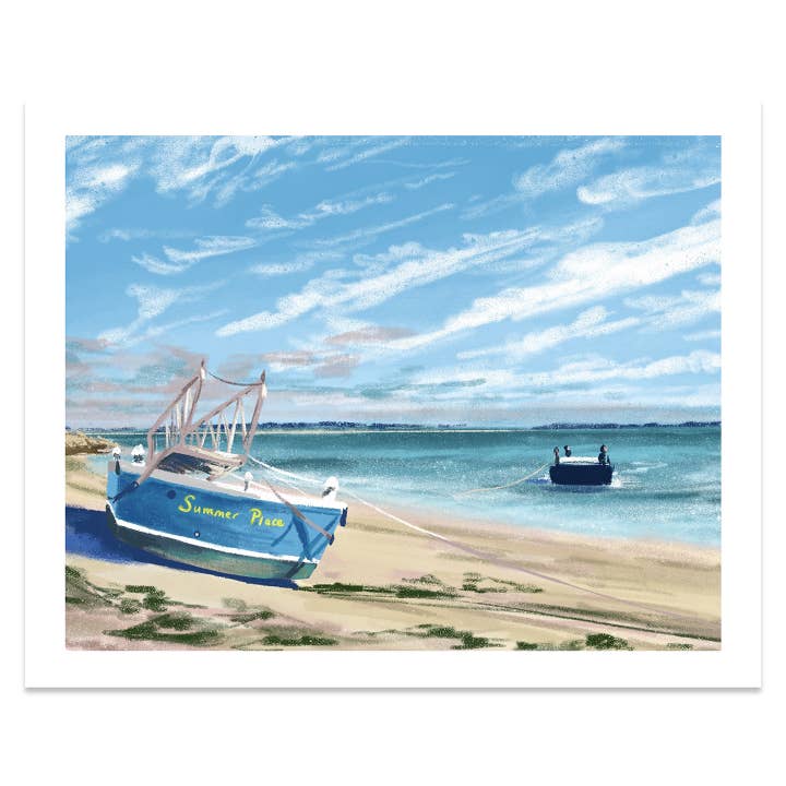 Provincetown, Massachusetts Print for wholesale by Kat Maus Haus Illustration