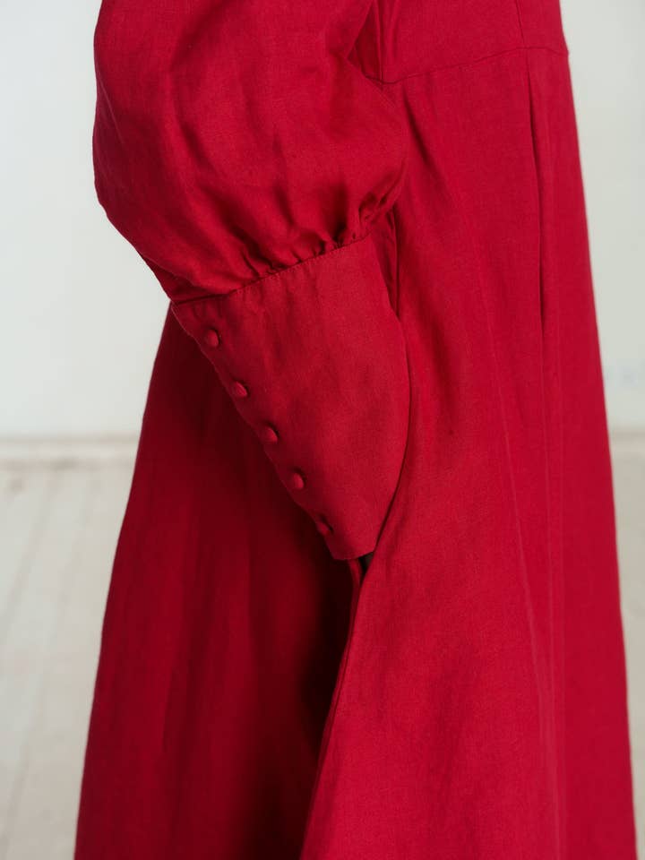 Red Poppy Hawthorn Dress, Long Sleeve for wholesale on Faire6