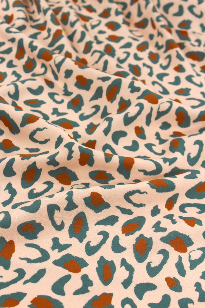 Eglantine et Zoé - Wholesale Fabric - Eucalyptus Green Bagheera Viscose Fabric13