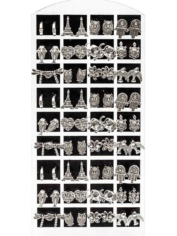 36 Pairs Mix Iconic Stud Earrings Set for wholesale by Artini Accessories
