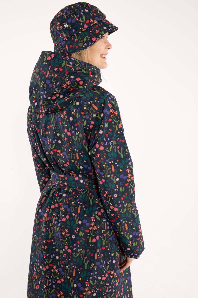 Danefae København - Wholesale Raincoat - Women's - Danelisabeth Raincoat Dk Navy BOTANICAL11