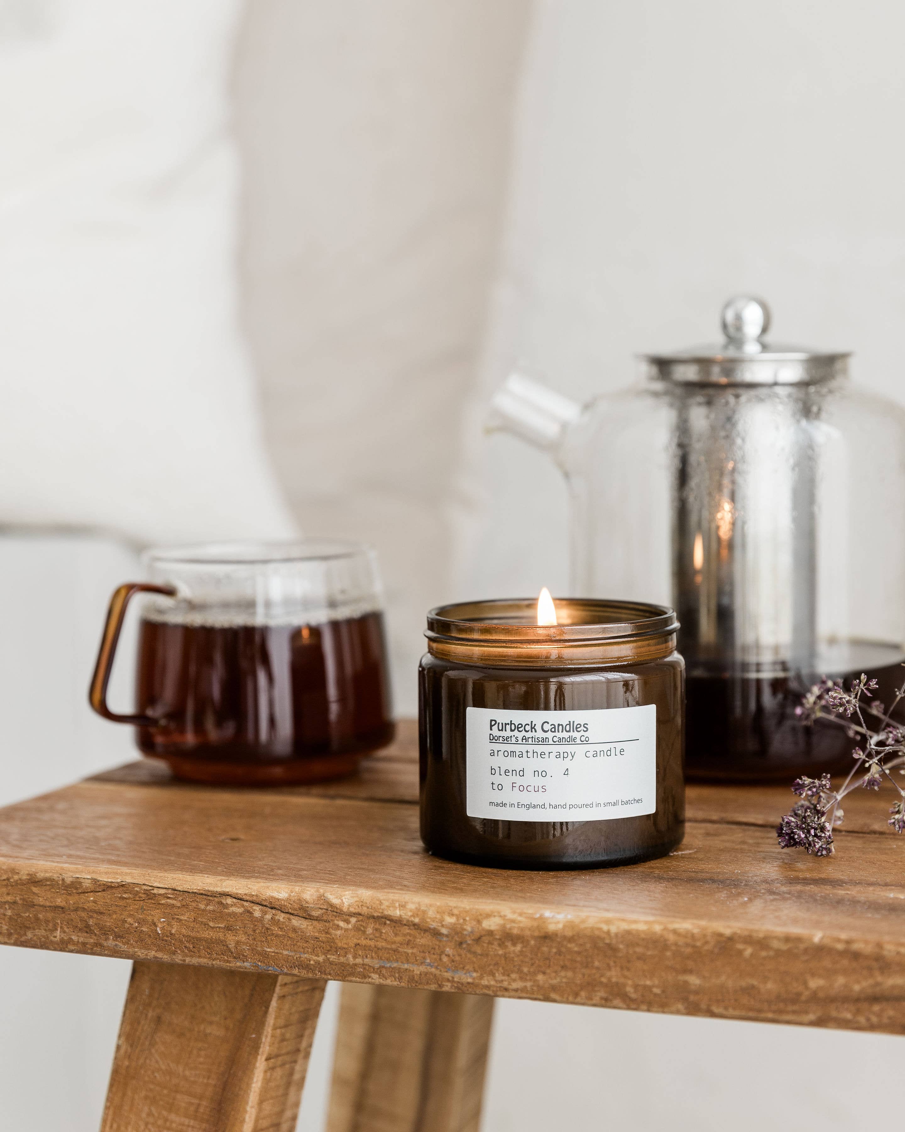 Purbeck Candles – wholesale Jar/filled candle – Aromatherapy Range Candle in Jar - To Focus2